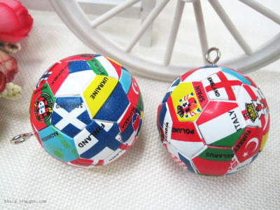 Craft Football Key Ring Accessories Universal Flag Football Key Ring Craft World Cup Flag Football Pendant Accessories