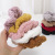 Autumn and Winter Plush Large Intestine Ring Women's Hair Ring Fur Released Circle Headdress Lamb Hair Hair Rope Head Rope Headdress Flower Head Accessories