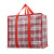 Large Bag Moving Packing Luggage Woven Bag Waterproof Nylon Snakeskin Pocket Thickened Red Buggy Bag 60*70*25