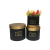 High-Grade Golden Stitching round Three-Piece Set Flower Pot Flower Gift Box