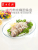 Transparent Heat Resistant Long Plate Household Tableware Food Plate Tempered Glass Dish Pasta Plate Fish Dish Large Size Fish Dish