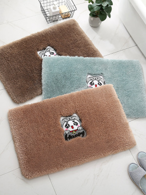 2020 New Door Bathroom Water-Absorbing Non-Slip Foot Mat Doorway Door Mat Household Bathroom Foot Mat Customizable