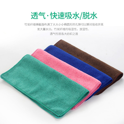 Microfiber Towel Cleaning Cloth Tea Towel Gift Square Towel Customized Super Absorbent Lint-Free Quick-Drying