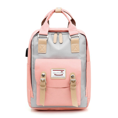2020 New Preppy Style Backpack Ladies Casual Korean Trendy Travel Bag High Middle School Students' Backpack
