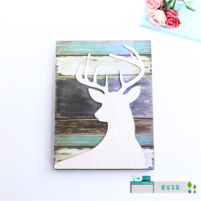 Living Room Decorative Painting Nordic Style Christmas Elk Simple Sofa Background Wall Light Luxury Hanging Painting
