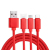 Heavy Metal Data Cable Three-in-One Data Cable Micro Android iPhone Apple Type-c LeTV USB Cable