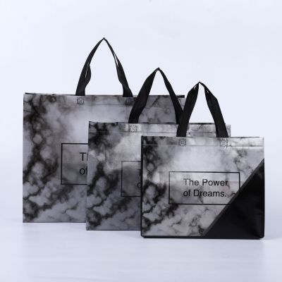 Factory Direct Sales Currently Available Color Printing Non-Woven Bag Wholesale Clothing Handbag Environmental Protection Bag Customized Printing Logo