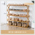 100cm Wide Multi-Layer Simple Household Economical Shelf Door Storage Rack Installation-Free Folding Bamboo Shoe Cabinet