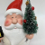 Christmas Ceramic Crafts Santa Claus Snowman  LED light Desktop Decoration Bar Shop Window Home Decoration  Ornaments