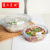 Fenix Tempered Glass Bakeware Oval Bowl Soup with Lid Household Microwave Bowl Available Double-Ear Bowl