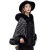Autumn and Winter New Korean Style Faux Fox Fur Fur Coat Women's Hooded Plaid Shawl Cape Woolen Coat