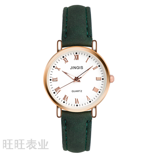 cross-border hot simple women‘s casual watch fashion frosted belt small fresh simple student quartz watch