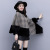 Woolen Coat 2020 Autumn New Fashion Plaid Irregular Stitching Cloak Tops Baggy Coat Women's Autumn and Winter