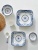 Hotel/Household Blue Rhyme Ceramic Bowls and Dishes Series