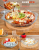 Tempered Glass round Roasting Plate Pizza Abalone Plate Microwave Oven Baking Heat and Drop Resistant Dish Household Baked Rice