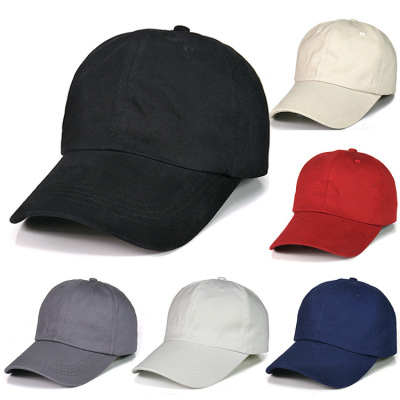Blank Light Board Baseball Cap Soft Top Unlined Casual Hat Korean Simple Pure Cotton Peaked Cap Custom Logo