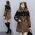 Short-Height Contrast Color Big Fur Collar Parker Cotton Coat Jacket 2020 New Women's Waist Slimming and Velvet Padded Cotton-Padded Jacket Winter Fashion