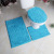 Cross-Border Bathroom Set Chenille Three-Piece Set Toilet Floor Mat Carpet Absorbent PVC Non-Slip Mat