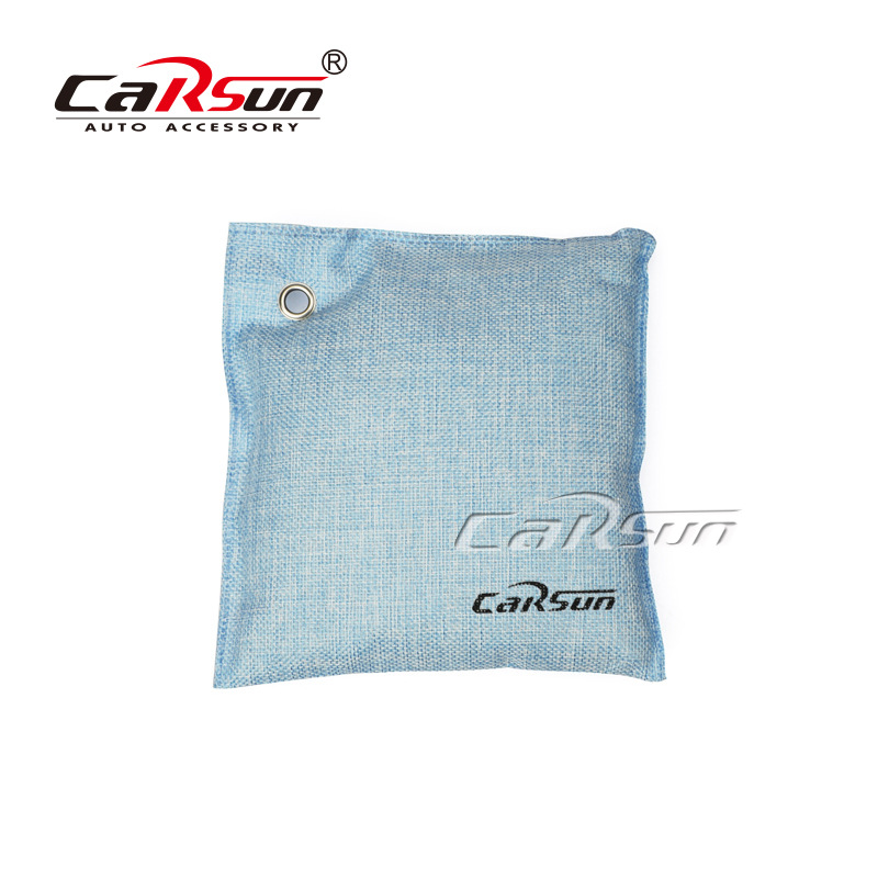 500g麻布方形炭包韩式活性炭汽车竹炭包家车两用除味包爆款竹炭包