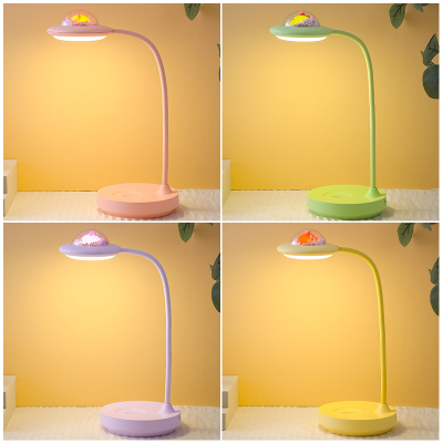 Cartoon Cute Pet Space Led Touch Eye Protection Desk Lamp