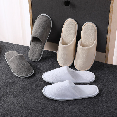 Factory Direct Sales Hotel Homestay Hotel Disposable Coral Velvet Slippers Spot Supply Customized Processing