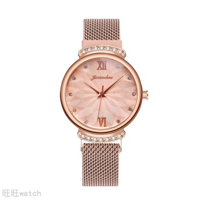 New Rhinestone Scale Magnet Milan Strap Watch Student Watch Women's Watch Wholesale Gypsophila Watch