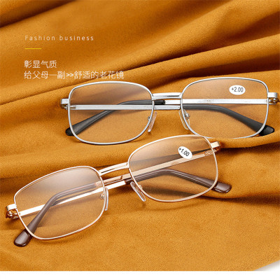 Metal Presbyopic Glasses Wholesale Wear-Resistant Presbyopic Glasses Stall Supply Gift Stall New Product Metal Gift
