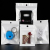 Pearlescent Bag Plastic Packaging Ziplock Bag Transparent Bag Stud Earrings Packing Bag Bone Pulling Bag