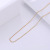 Factory Direct Sales Electroplated Fashion Women's Titanium Steel Necklace Cross Chain 04 Chain Colorfast Necklace in Stock Wholesale