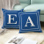 Gm001 Household Supplies Peach Skin Fabric Pillow Cover Customized 2020 Blue English Letter Cushion Lumbar Cushion Cover Yama