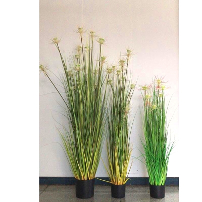 Simulation plant potted flower art onion grass sunny grass bonsai flower decoration hotel green plant ornaments