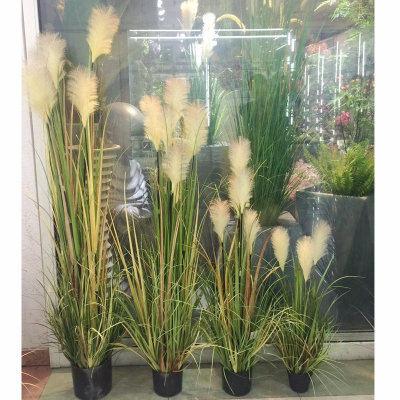 Simulated aquatic plant onion grass decoration reed flower soft decoration flower arrangement