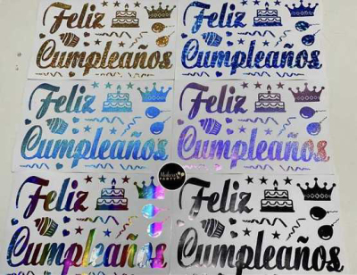 Bobo sticker  balloon sticker Te amo Spanish words sticker feliz dia happy birthday feliz cumpleanos sticker