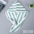 Two-Tone Striped Pattern Hair-Drying Cap Female Absorbent Quick-Drying Lint Free Thickened Shower Cap Scrub Headcloth Hair Band