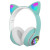 Cross-Border New Cat Ears Luminous Headphones STN-28 Adorable Cat Ears Wireless LED Light Headset Bluetooth Headset.