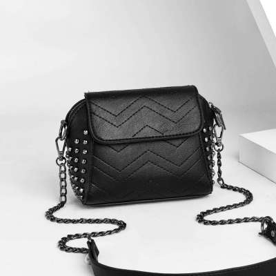 Simple Classic Black Women's Bag New 2020 Fashion Trendy Handbag Ins Shoulder Crossbody Shoulder Bag Wholesale
