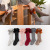 Winter 2020 New Children's Socks Velvet Band Bow Double Needle Children's Tube Socks Solid Color Learning