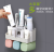 Multi-Functional Toothbrush Rack Wash Set Toilet Punch-Free Automatic Toothpaste Squeezing Douyin Artifact