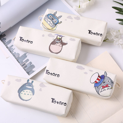 Creative Cartoon Large Capacity Totoro Pencil Case Pu Material Customizable Logo