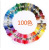 50 Colors 100 Color Cross Stitch Thread Polyester-Cotton Embroidery Thread Rainbow-Colored Hand Embroidery Braided Wire