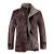Autumn and Winter New Fur Integrated Men's Fleece Leather Jacket Mid-Length PU Leather Jacket Men's Men's Coat Wholesale