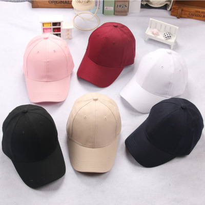 Children's Hat Fashion Baby Baseball Cap Solid Color Peaked Cap Parent-Child Hat Boys and Girls Sun Protection Sun Hat