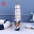Office Simulation Sailboat Model Home Decoration Assembly Sailboat Decorative Crafts Blue and White Navy Sailboat Decoration Handcrafts