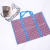 New Woven Bag, Non-Woven Bag Packaging Bag Blue Plaid Polka Dot Pattern Waterproof Non-Woven Bag