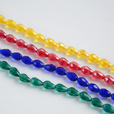 Straight Hole Water Drop Ordinary Color Necklace Water Drop Bead Curtain a Treaty 60 8/12 Water Drop Jewelry Accessories