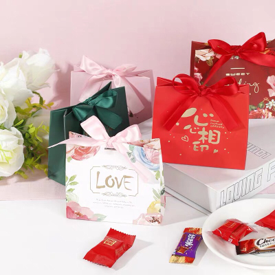 Wedding Candies Box Gift Bag Handbag Paper Bag Wedding Exquisite Korean Creative Gift