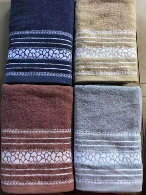 Plain Embroidered Bath Towel Towel Beach Towel