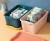 J52-1256 Storage Box Small Pp Storage Box with Lid Snack Clothes Storage Box for Underwear Socks