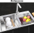 Dish Drying Sink Rack Drain Strainer Adjustable Stainless Steel Colanders Basket for Home Kitchen Storage Vegetable Frui