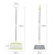 Evergreen Rattan Windproof Broom Dustpan Combination Set Household Soft Fur Belt Toothscraping Broom Dustpan Daily Necessities Foreign Trade